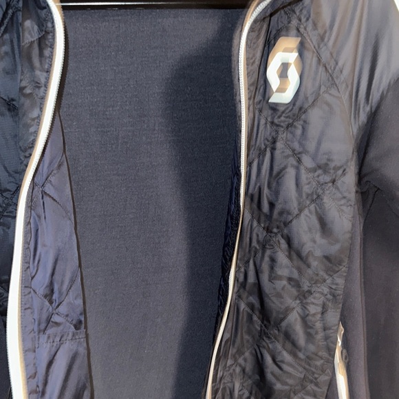 Scott Navy Blue Quilted Jacket with Hood Size S - Picture 7 of 12